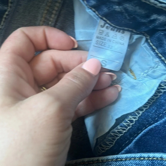 SM235 Jeans brand distressed high waisted shorts - Picture 2 of 4